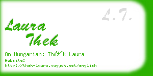 laura thek business card